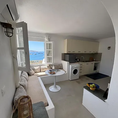 Blue And White Mykonos Apartamento